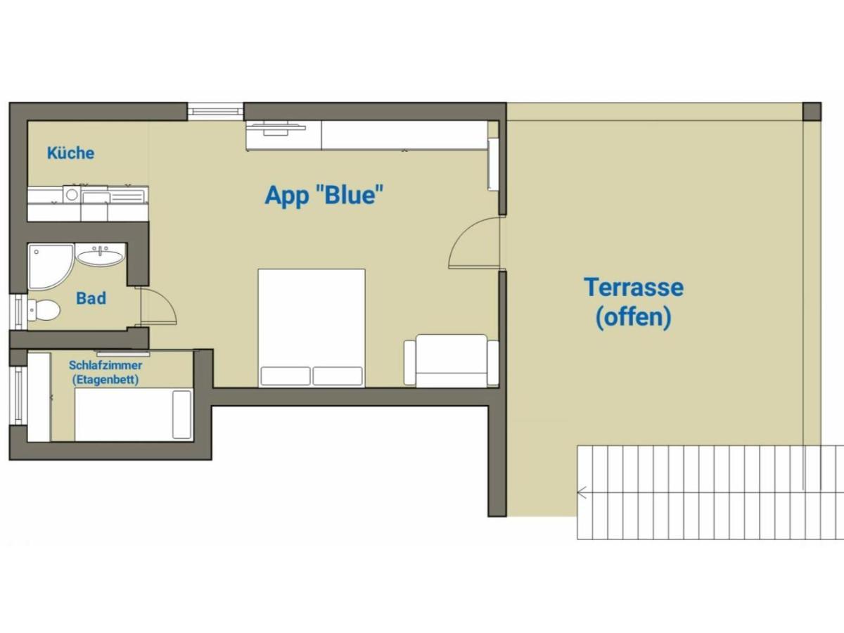 Blue Sea Vir Apartments Bagian luar foto